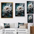 thumbnail image 4 of DESIGN ART Designart "White Lotus Floral Dreams I" Floral Lotus Wall Art Prints 16 in. wide x 32 in. high, 4 of 5