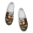 thumbnail image 2 of Chririnla Farmhouse Daisy Flower Alpaca Mules Women's Slip On Close Toe Clogs Comfortable Flat Walking Loafers Mesh Breathable Casual Footwear Soft Slippers, 2 of 7