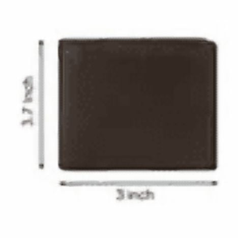 Leatherboss Boys Slim Compact ID & Coin Pocket Genuine Leather Bifold Wallet for Men Dark Brown