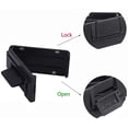 thumbnail image 2 of Juego de 2 ajustadores de cinturón de seguridad para coche, clip de sujeción, limitador de cinturón para embarazadas, lámina de ajuste elástica - Negro, 2 of 5