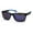 Matte Black Blue Mirror, variant on Kush Reflective Lens Sport Rectangular Biker Warp Sunglasses Matte Black Blue Mirror