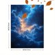 thumbnail image 3 of Qisvanset 12x16 Inch Starry Cloud Sky Canvas Wall Art, Dreamy Ethereal Heavenly Serene Interior Wall Decor, 3 of 8
