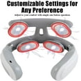thumbnail image 5 of Vitality Magic Pro 2.0 Neck Massager, Vagus Nerve Stimulator for Neck4-Head Electric Massager, 6 Modes & 14 Intensity Levels, Cordless Rechargeable Design, Shoulder Relaxation & Pain Relief（White）, 5 of 9