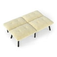 thumbnail image 5 of Convertible Futon Sofa Bed, Folding Sofa Sleeper,Modern Sofa Couch for Small Space,Apartment,Living Room,Cream, 5 of 7