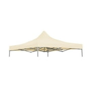 Trademark Innovations 9.6' x 9.6' Square Replacement Canopy Gazebo Top, Cream