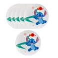 thumbnail image 1 of Set 6 Platos Trinche o Llanos Redondos de Porcelana Resistente, Diseño Stitch Espacial, Disney Clásicos, Juego de Platos 24 cm, 1 of 8