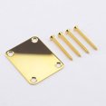 thumbnail image 3 of EeaseCA 2 Sets Guitar Neck Plate with Screws Metal Electric Guitar Neck Plates, 3 of 8