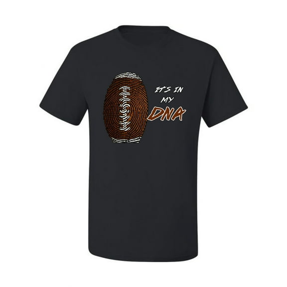 Wild Bobby Football Fingerprint It's in My DNA Sports Men Tee