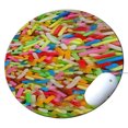 thumbnail image 1 of KuzmarK Round Mousepad / Hot Pad / Trivet - Ice Cream Sprinkles, 1 of 1