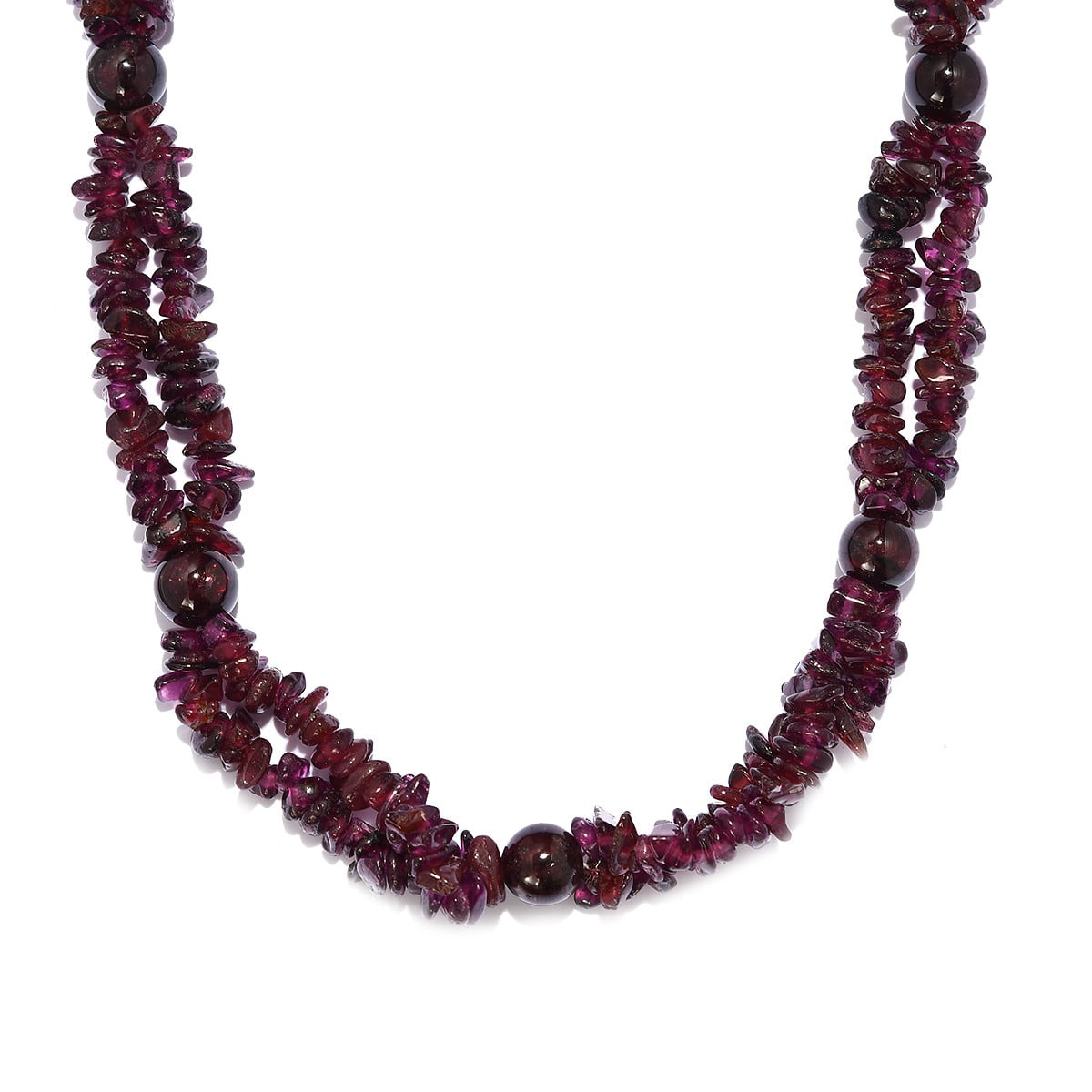 Natural Red Garnet Stone Healing Beaded Fashion Jewelry Necklace 19" 20" GIft 