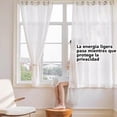 thumbnail image 3 of Cortinas Translucidas Blanco，Cortinas Transparentes para Salas de Estar y recamara ，Ojales en La Parte Superior，Cortinas de Gasa 2uds, 3 of 4