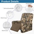 thumbnail image 5 of HELLHERO Fall Leaves Recliner Chair Covers for Single Seat Sofa Lounger, Brushed Non Slip Recliner Slipcover for Hotel Living Room Single Reclining Chair, 5 of 8