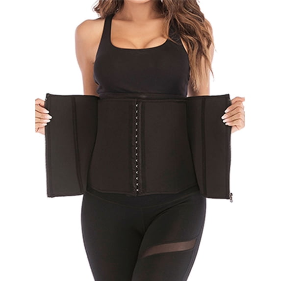 SAYFUT Women's Waist Trainer Corset for Weight Loss Tummy Control Body Shaper Belt Steel Boned Support Shapewear