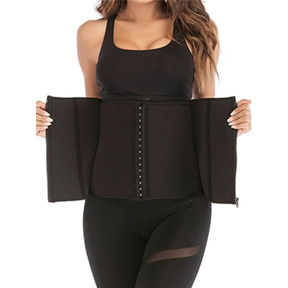 SAYFUT Women's Waist Trainer Corset for Weight Loss Tummy Control Body Shaper Belt Steel Boned Support Shapewear