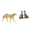 thumbnail image 1 of Figura de guepardo,Figura de guepardo dorado,adorno de escritorio moderno,Figura de elefante,Figuras de elefantes,estatuas,adornos de animales,Escultura coleccionable para, 1 of 8