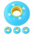 thumbnail image 1 of OULII 4pcs Wear-resisting Roller Skate Wheels Blue Rubber for Adults Use, 1 of 8