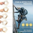 thumbnail image 3 of Fingerboard Rock Climbing Hangboard Set of 2, Portable Wooden Hangboard Climbing Rings Double Sided Grip Trainer with Ropes for Indoor Outdoor Finger--HAPDEN, 3 of 3