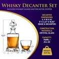 thumbnail image 2 of NutriChef Home Bar Whiskey Decanter, Whiskey Glass Decanter Aerator Set W/ Four 750ml Whiskey Glass, 2 of 8