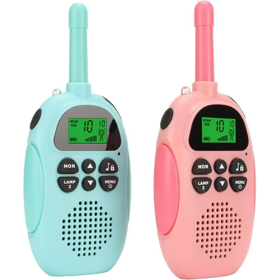 2Pcs Walkie Talkie for Kids, Rechargeable Kids Walkie Talkies, Walkie Talkies for Boys Girls 2 Way Radio Walkie Talkies 3kms with Flashlight for Hiking,Christmas Birthday Gifts