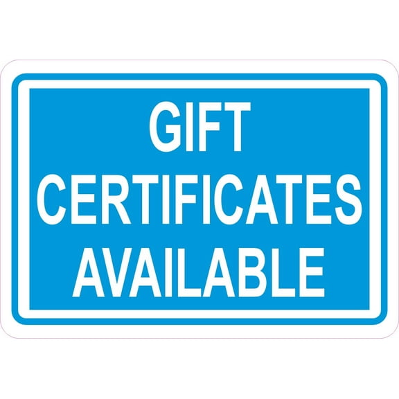 StickerTalk Gift Certificates Available Vinyl Magnet, 5 inches x