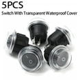 thumbnail image 1 of Lefu 5pcs / Set Voiture 12V Rond Bateau Bascule Interrupteur Marche / Arrêt SPST + Couvercle Imperméable à l'Eau, 1 of 7