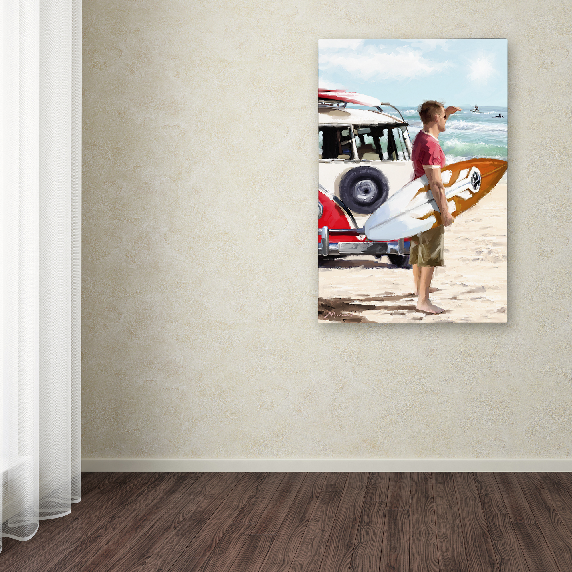 Trademark Fine Art 'Surfer I' Canvas Art by The Macneil Studio