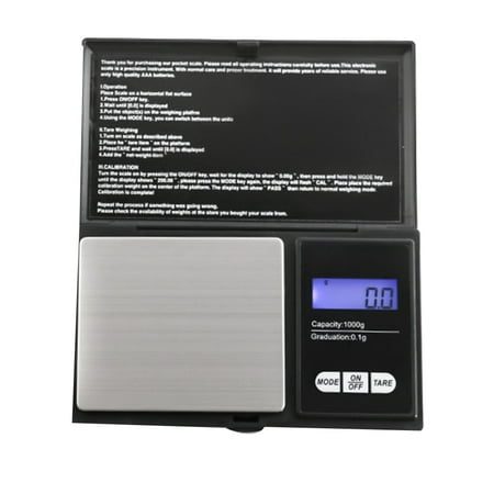 

SNOWINSPRING 1000G 0.1G Mini Electronic Scale Pocket Digital Kitchen Scale Gold Silver Jewelry Scale Precision Scale
