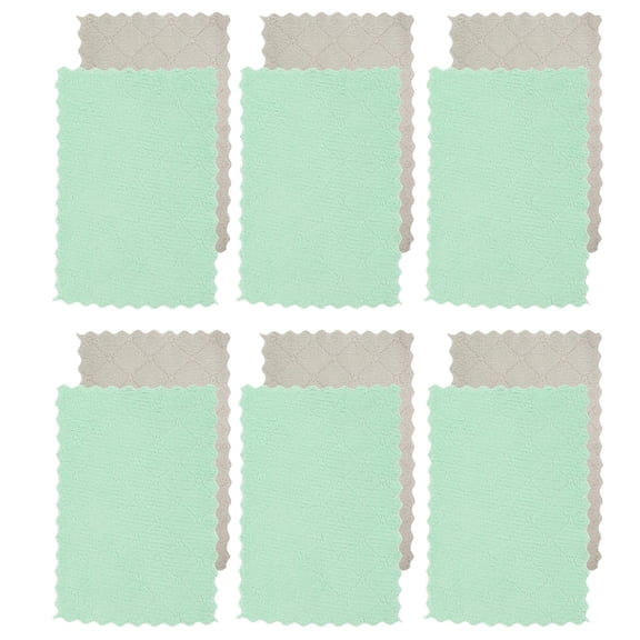FOMIYES 12- Microfiber Dish Cloths for Kitchen Use, Highly Absorbent Towels for Oil, Water, and Cleaning