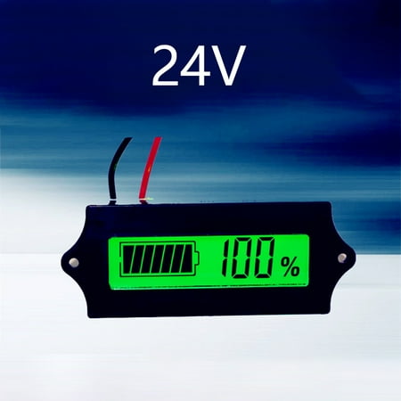 

Mingyiq 12V24V36V48V Lead Acid Battery Capacity Indicator LCD Percentage Display Monitor