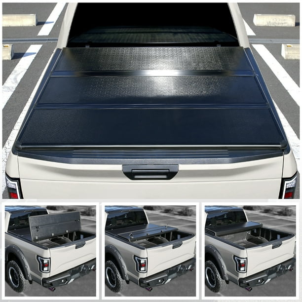 Spec D Tuning 5 5 Short Bed Tonneau Cover Hard Tri Fold For 2014 2018 Tundra Sr5 Ltd Crewmax Walmart Com Walmart Com