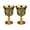 Golden green, variant on ANXPTIME 2Pcs European Styles One Chalices Cups With Alloys Construction
