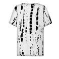 thumbnail image 4 of Séductiva T-Shirt à Manches Courtes pour Femmes Liquidation Mode Décontractée Imprimé Floral Boutonné T-Shirt à Manches Courtes, 4 of 4