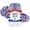 0A, variant on Clearance! 2026 Red White and Blue Glitter Stick, Patriotic USA Flag Star Glitter for Independence Day, 4th of July Accessories, 4th of July Outfits for Women Men Teens(A)