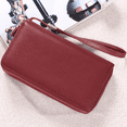 thumbnail image 7 of Sendefn RFID Blocking Leather Zip Wallet for Women Credit Card Cluch Holder Phone Wristlet Wallet, 7 of 7