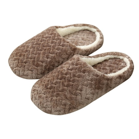 

Japanese Style Jacquard Cotton Slippers Soft Sole Silent Suede Non-slip Slippers Indoor New