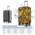 thumbnail image 6 of Qekee Bees and Honeycombs Elastic Luggage Cover, Double-sided Print, Invisible Zipper, for Travel, Business, Daily - X-Large, 6 of 9