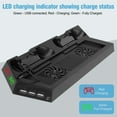 thumbnail image 6 of EEEkit Vertical Cooling Stand Fit for Sony PS4, Charging Station for PS4 Dualshock Controllers with 3 USB/Hub Ports, Accessories for PS4, Black, 6 of 11