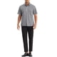 thumbnail image 2 of Camisas de vestir de cuadros de manga corta para hombres INSPIRE CHIC Edición XL Negra, 2 of 6