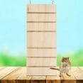 (2Pack) Pet Wooden Ladder Hamster Bird Stand Platform Toy Rest Board