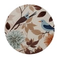 thumbnail image 2 of WYYP  Plants and Birds Fitted Round Tablecloth, Waterproof Table Cloth with Elastic Edge Table Covers  Round Tables for Indoor Outdoor White, 2 of 7