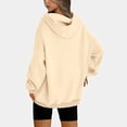 thumbnail image 2 of Sudaderas con capucha de gran tamaño para mujer, sudaderas Langarm Einfarbig, jersey de invierno, 2 of 3