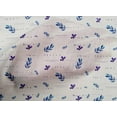 thumbnail image 4 of oneOone Cotton Cambric Medium Blue Fabric Leaves Watercolor Quilting Supplies Print Sewing Fabric By The Yard 56 Inch Wide, 4 of 4
