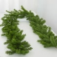 thumbnail image 4 of Christmas Norfolk Pine Garland - 6FT Real Touch Artificial Greenery Garland for Mantle, Fireplace, Table, Stairs, Indoor Outdoor Holiday Decor, and Anthropology Home Decor, 4 of 5