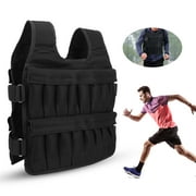 Vobor 35KG Adjustable Body Weighted Vest Workout Sandbag Mesh Vest for Sports Strength Traning Walking Running