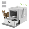 thumbnail image 1 of Arenero Acero Inoxidable Para Gatos Cerrada Xtellar gris, 1 of 4