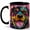 Black, variant on Colorful Rottweiler Coffee Mug, Stained Glass Dog Mug, Ceramic 11 oz