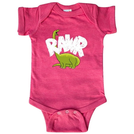 

Inktastic Lil Green Bronto Rawr!! Gift Baby Boy or Baby Girl Bodysuit
