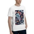 thumbnail image 2 of Bingfone Flowers Ad Butterflies Men'S Loose Fit Short-Sleeve Pocket T-Shirt, 2 of 7