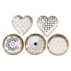 thumbnail image 1 of Platos Pequeños De Cerámica De Estilo Nórdico, 5 Uds., Bandeja Circular Para Baratijas, Adorno Dorado Sunnimix platos de cerámica para cocina, 1 of 8