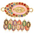 thumbnail image 5 of 24 piezas de colorida aleación de la llave colgante de cadena exquisita Virgin Mary Connection Charm Craft Jewelry Charm, 5 of 5